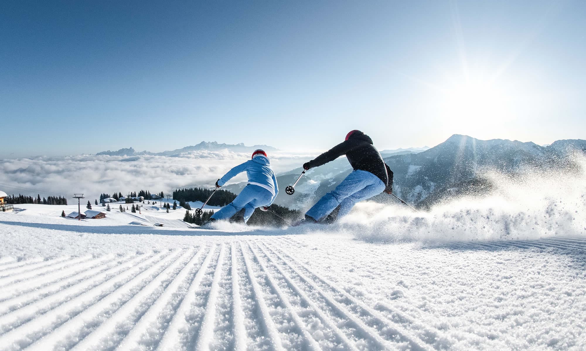 Skiurlaub mit Skifahren auf traumhaften Pisten im Snow Space Salzburg in Flachau