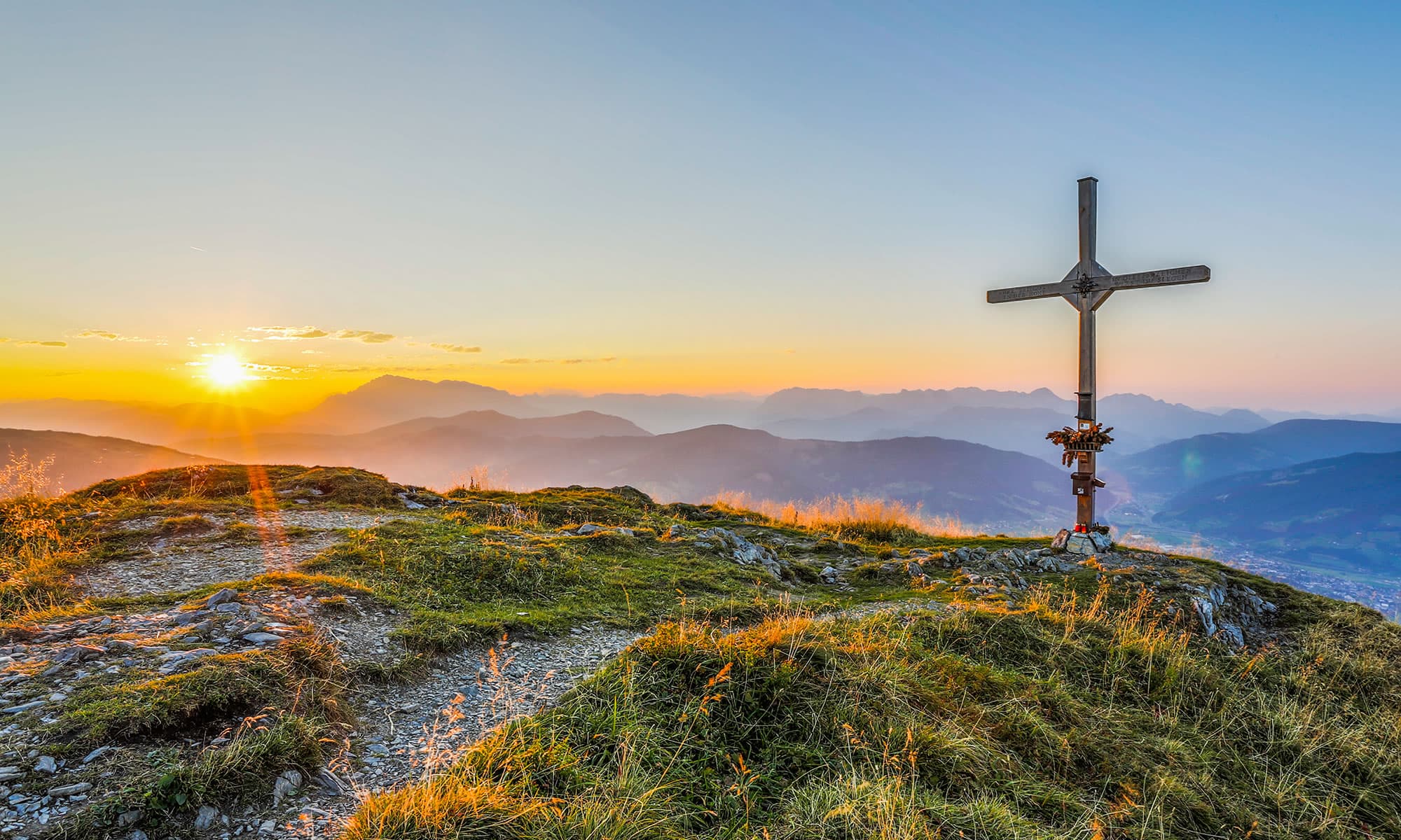 Sunset at the Lackenkogel mountain